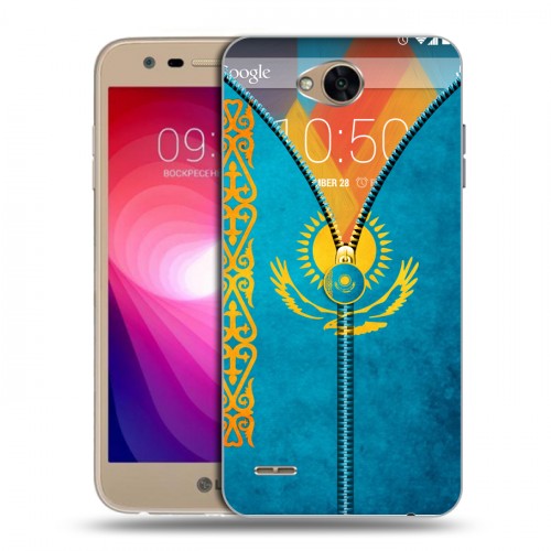 Дизайнерский пластиковый чехол для LG X Power 2 Флаг Казахстана