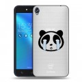 Полупрозрачный дизайнерский пластиковый чехол для Asus ZenFone Live Прозрачные панды - смайлики