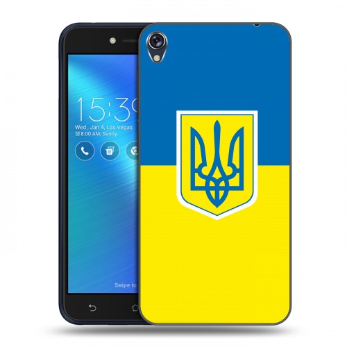 Дизайнерский силиконовый чехол для Asus ZenFone Live Флаг Украины