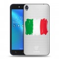 Полупрозрачный дизайнерский пластиковый чехол для Asus ZenFone Live Флаг Италии