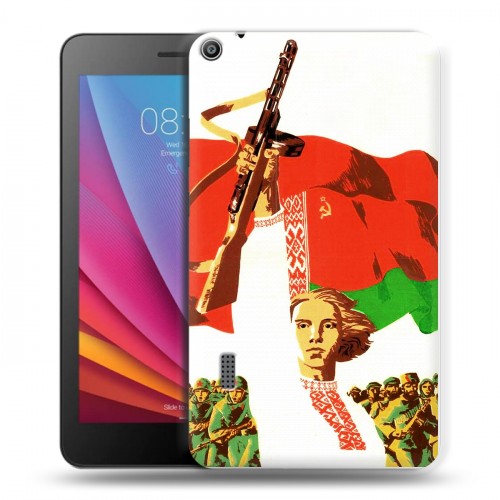 Дизайнерский силиконовый чехол для Huawei MediaPad T3 7 Флаг Белоруссии
