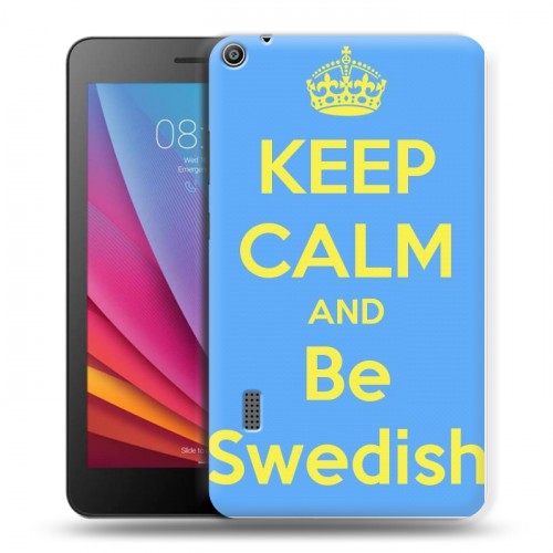 Дизайнерский силиконовый чехол для Huawei MediaPad T3 7 Флаг Швеции