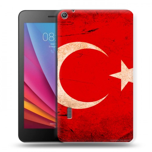Дизайнерский силиконовый чехол для Huawei MediaPad T3 7 Флаг Турции