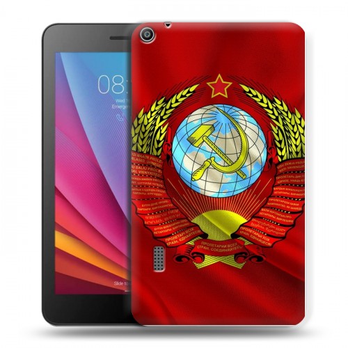 Дизайнерский силиконовый чехол для Huawei MediaPad T3 7 Флаг СССР
