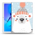 Дизайнерский силиконовый чехол для Huawei MediaPad T3 10  Новогоднее смешенное