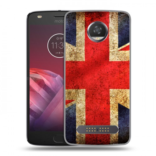 Дизайнерский пластиковый чехол для Motorola Moto Z2 Play Флаг Британии
