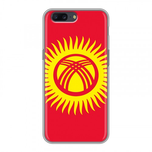 Дизайнерский пластиковый чехол для OnePlus 5 флаг Киргизии