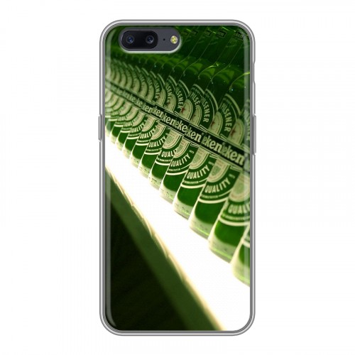 Дизайнерский пластиковый чехол для OnePlus 5 Heineken