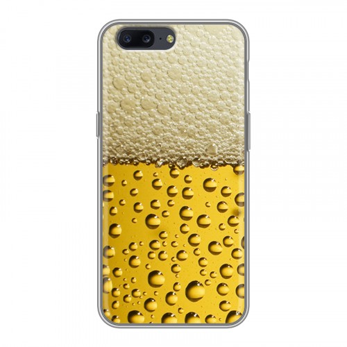 Дизайнерский пластиковый чехол для OnePlus 5 Пузырьки пива