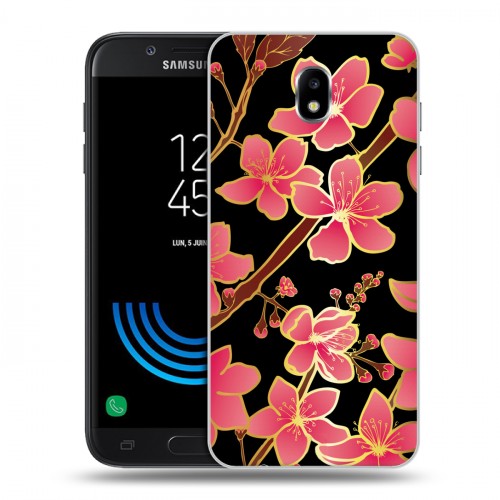 Дизайнерский пластиковый чехол для Samsung Galaxy J5 (2017) Люксовые цветы