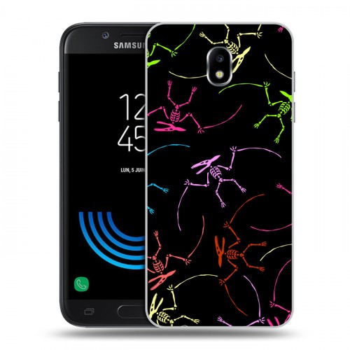 Дизайнерский пластиковый чехол для Samsung Galaxy J5 (2017) Узоры динозавров