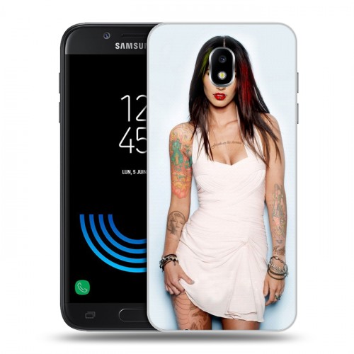 Дизайнерский пластиковый чехол для Samsung Galaxy J5 (2017) Меган Фокс