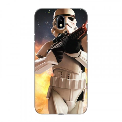 Дизайнерский силиконовый с усиленными углами чехол для Samsung Galaxy J7 (2017) Star Wars Battlefront