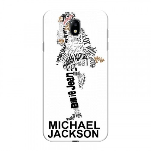Дизайнерский силиконовый с усиленными углами чехол для Samsung Galaxy J7 (2017) Майкл Джексон