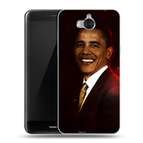 Дизайнерский пластиковый чехол для Huawei Y5 (2017) Барак Обама
