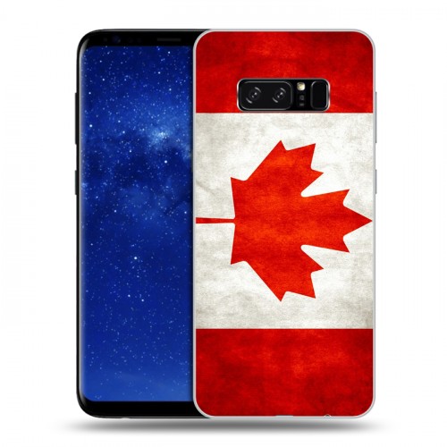 Дизайнерский силиконовый чехол для Samsung Galaxy Note 8 Флаг Канады