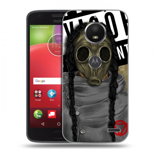 Дизайнерский пластиковый чехол для Motorola Moto E4 Бандитские маски