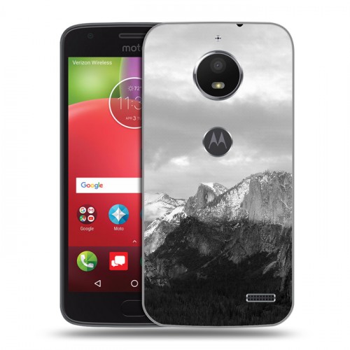 Дизайнерский пластиковый чехол для Motorola Moto E4 горы