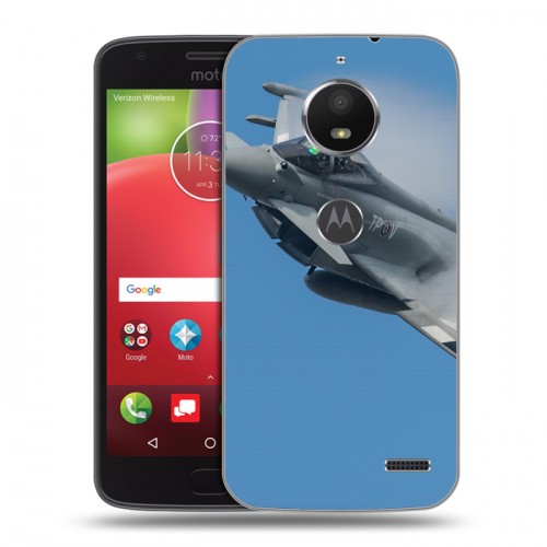 Дизайнерский пластиковый чехол для Motorola Moto E4 самолеты