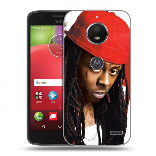 Дизайнерский пластиковый чехол для Motorola Moto E4 Lil Wayne