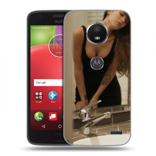 Дизайнерский пластиковый чехол для Motorola Moto E4 меган фокс
