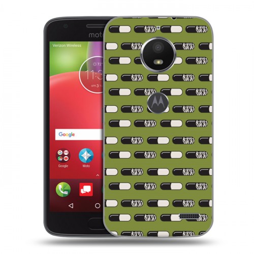 Дизайнерский пластиковый чехол для Motorola Moto E4 Разноцветные таблетки