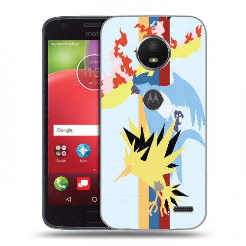 Дизайнерский пластиковый чехол для Motorola Moto E4 Покемоны
