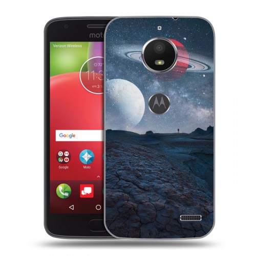 Дизайнерский пластиковый чехол для Motorola Moto E4 Магический космос