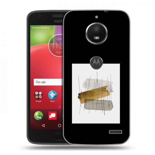 Дизайнерский пластиковый чехол для Motorola Moto E4 Стильные абстракции