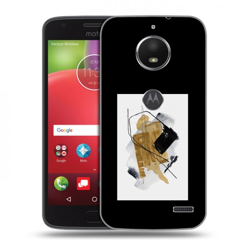 Дизайнерский пластиковый чехол для Motorola Moto E4 Стильные абстракции