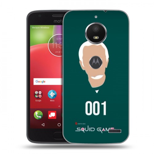 Дизайнерский пластиковый чехол для Motorola Moto E4 Игра в кальмара