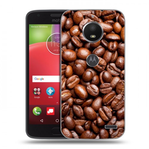 Дизайнерский пластиковый чехол для Motorola Moto E4 Кофе