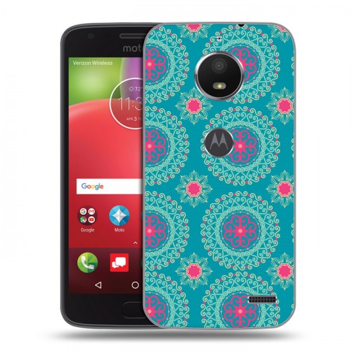 Дизайнерский пластиковый чехол для Motorola Moto E4 Богемские шаблоны