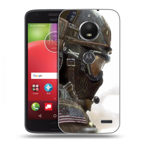 Дизайнерский пластиковый чехол для Motorola Moto E4 Call of duty