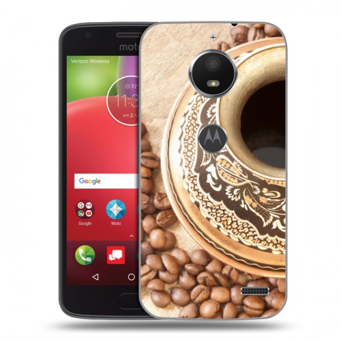 Дизайнерский пластиковый чехол для Motorola Moto E4 Кофе напиток