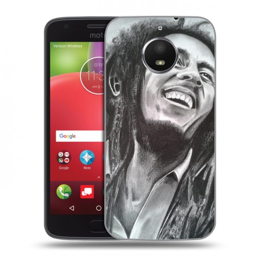 Дизайнерский пластиковый чехол для Motorola Moto E4 Plus Боб Марли
