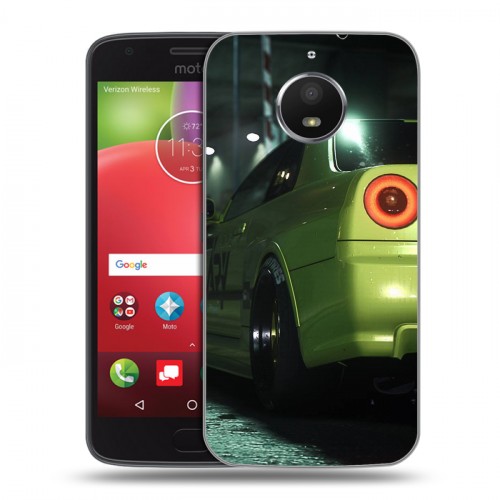 Дизайнерский силиконовый чехол для Motorola Moto E4 Plus Need For Speed