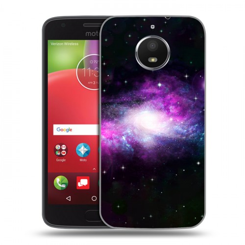 Дизайнерский силиконовый чехол для Motorola Moto E4 Plus Галактика