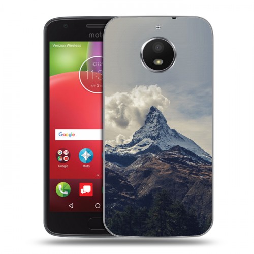 Дизайнерский силиконовый чехол для Motorola Moto E4 Plus вулкан