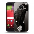 Дизайнерский силиконовый чехол для Motorola Moto E4 Plus Майкл Джексон