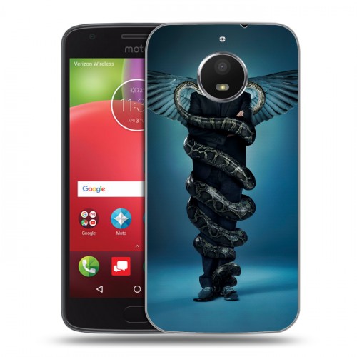 Дизайнерский силиконовый чехол для Motorola Moto E4 Plus Доктор Хаус