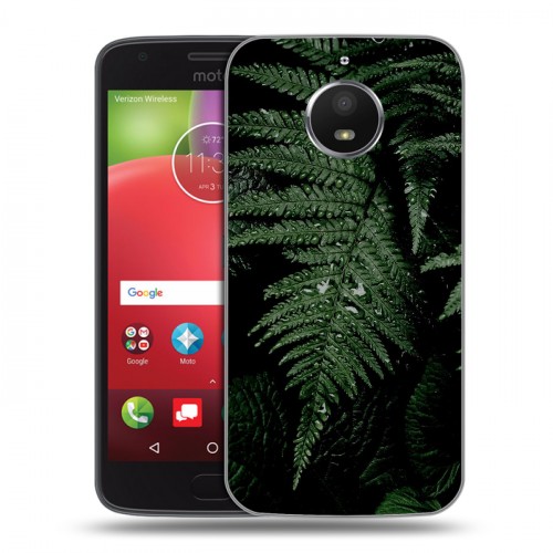 Дизайнерский силиконовый чехол для Motorola Moto E4 Plus Нуарные листья