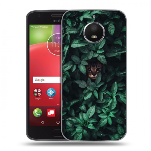 Дизайнерский силиконовый чехол для Motorola Moto E4 Plus Нуарные листья