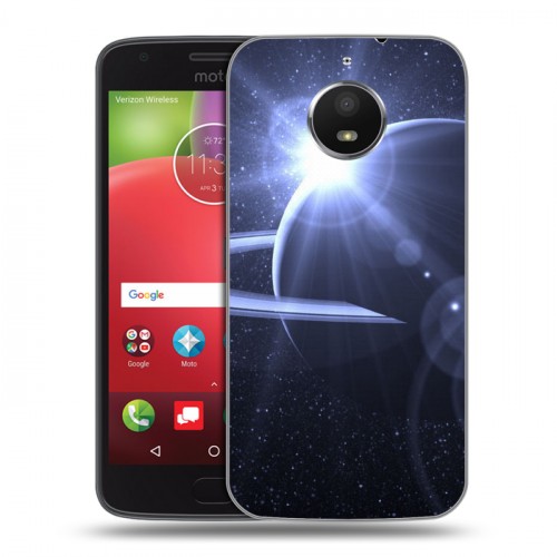 Дизайнерский пластиковый чехол для Motorola Moto E4 Plus Галактика