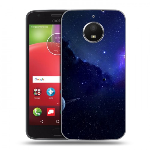 Дизайнерский пластиковый чехол для Motorola Moto E4 Plus Галактика