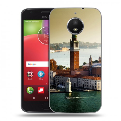 Дизайнерский силиконовый чехол для Motorola Moto E4 Plus Венеция