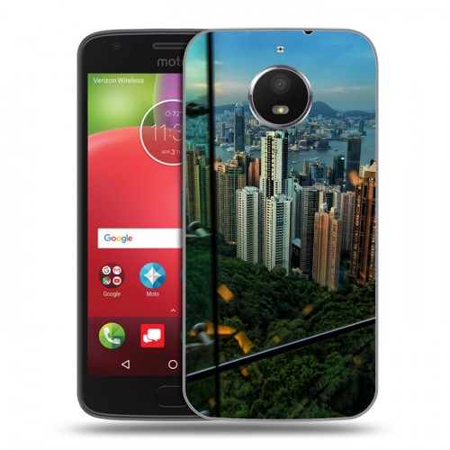 Дизайнерский пластиковый чехол для Motorola Moto E4 Plus Гонконг