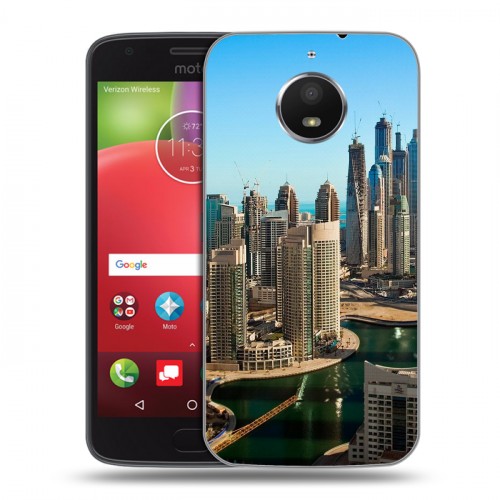 Дизайнерский силиконовый чехол для Motorola Moto E4 Plus Дубаи