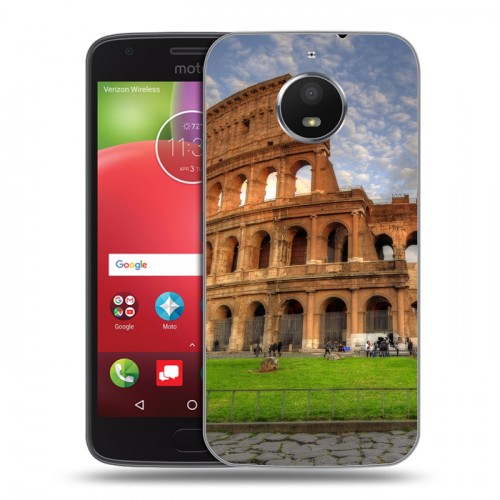 Дизайнерский силиконовый чехол для Motorola Moto E4 Plus Рим