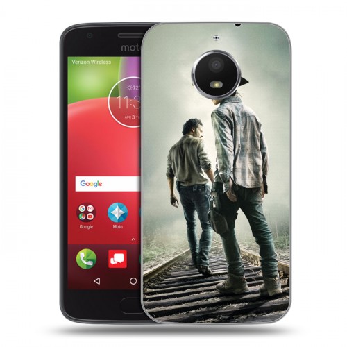 Дизайнерский силиконовый чехол для Motorola Moto E4 Plus Ходячие мертвецы